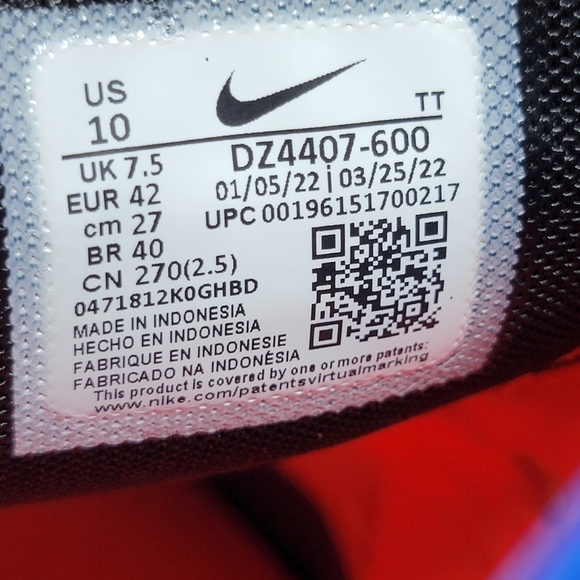 Nike Air Max 270 Bright Crimson Blue Women's Size Multi DZ4407-600 Sneakers New - Picture 4 of 13